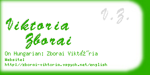 viktoria zborai business card